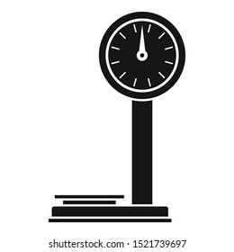 Market weight scales icon. Simple illustration of market weight scales vector icon for web design isolated on white background