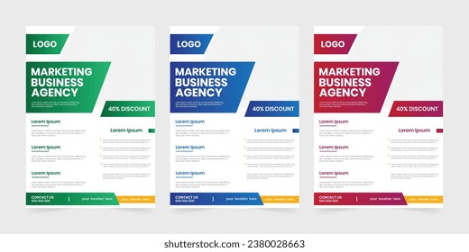 Marketing a4 tamaño diseño de volante, diseño de volante empresarial, papel de papel impreso para publicidad corporativa
