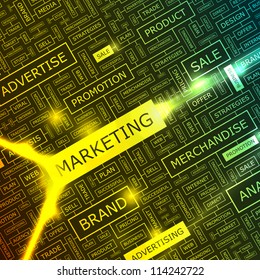 MARKETING. Abstract background.