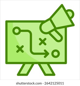 Marketing Action Plan Icon Element For Design