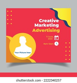 Marketing advertising Social media poster