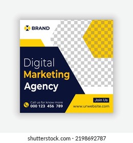 Marketing agency and corporate ad Banner | Digital marketing agency and corporate social media post template | 
Digital Marketing Agency Social Media Banner Template.