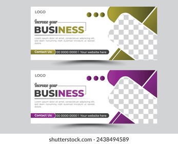 Marketing agency facebook cover and banner template