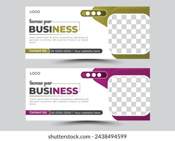 Marketing agency facebook cover and banner template