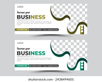 Marketing agency facebook cover and banner template