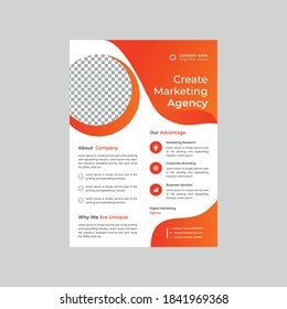 Marketing agency flyer , Brochure ,  poster design, flyer design template