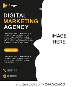 Marketing agency instagram story and social media post template | Marketing agency social media and instagram post or banner template design | campaign, marketing campaign media marketing banner flyer