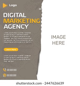 Marketing agency instagram story and social media post template | Marketing agency social media and instagram post or banner template design | campaign, marketing campaign media marketing banner flyer