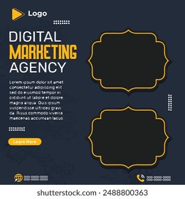 Marketing agency instagram story and social media post template | Marketing business poster banner template | Marketing agency instagram and facebook post template | Marketing agency social media