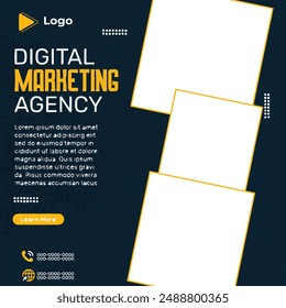 Marketing agency instagram story and social media post template | Marketing business poster banner template | Marketing agency instagram and facebook post template | Marketing agency social media