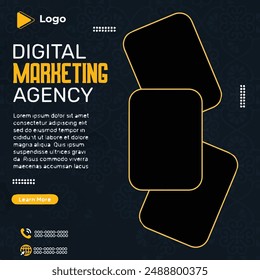 Marketing agency instagram story and social media post template | Marketing business poster banner template | Marketing agency instagram and facebook post template | Marketing agency social media