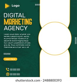 Marketing agency instagram story and social media post template | Marketing business poster banner template | Marketing agency instagram and facebook post template | Marketing agency social media