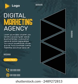 Marketing agency instagram story and social media post template | Marketing business poster banner template | Marketing agency instagram and facebook post template | Marketing agency social media