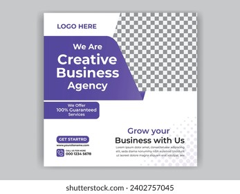 Marketing Agency Post banner and Company post