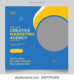 Marketing Agency Social Media Ad Template