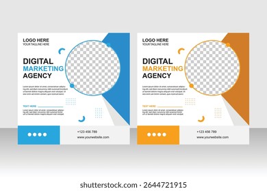 Marketing agency social media post design