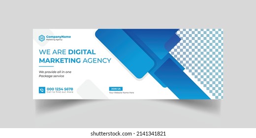 Marketing Agency and Webinar business conference social media cover banner template or web banner, corporate banner, advertising, timeline cover, header, business webinar banner editable template