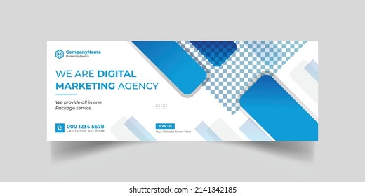 Marketing Agency and Webinar business conference social media cover banner template or web banner, corporate banner, advertising, timeline cover, header, business webinar banner editable template