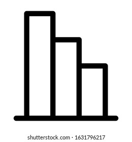 marketing analysis graph icon vector