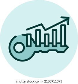Marketing analysis, illustration, vector on a white background.
