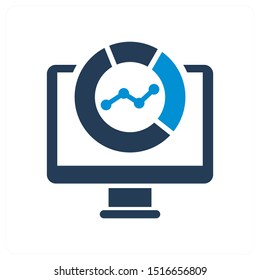 marketing analysis and other icon concept