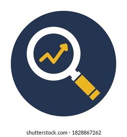 
Marketing-Analyse, Marketing, Analyse, Suche nach vollständig editierbaren Vektorsymbol

