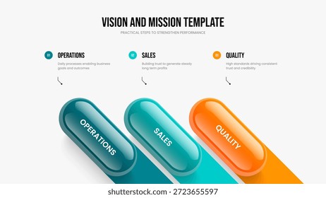 Layout de apresentação de slides do diagrama de três etapas da análise de marketing. Ilustração do Vetor de Modelo de Slide de Relatório da Empresa. Visual Visualization 3 Opção Infográfico Apresentação Design.