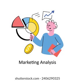 Marketing Analysis vector Filled outline Design illustration. Symbol on White background EPS 10 File 