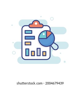 Marketing Analysis vector icon style illustration. EPS 10 file Marketing and advertising symbol