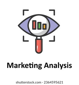 Marketing analysis vector icon which can easily modify or edit

