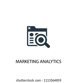 Marketing analytics creative icon. Simple element illustration. Marketing analytics concept symbol design from Digital marketing collection. Can be used for web and mobile.