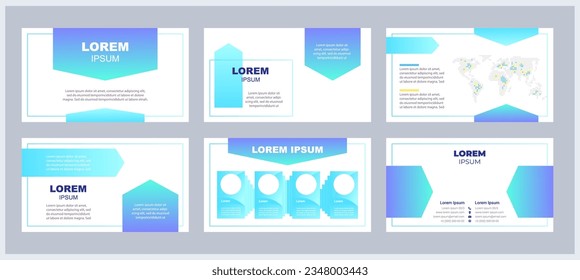 Marketing analytics presentation templates set. Product launch. Advertising campaign. Customer engagement. Ready made PPT slides on white background. Graphic design. Arial, Myriad Pro fonts used