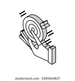 marketing assistance isometric icon vector. marketing assistance sign. isolated symbol illustration