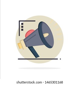 Marketing, Automation, Marketing Automation, Digital Abstract Circle Background Flat color Icon. Vector Icon Template background