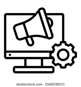 Marketing Automation Icon Element For Design