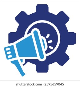 Marketing Automation Icon Element For Design