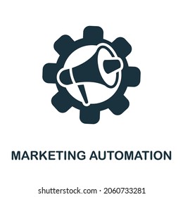 Marketing Automation Icon. Monochrome Sign From Content Marketing Collection. Creative Marketing Automation Icon Illustration For Web Design, Infographics And More