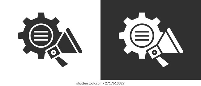 Marketing Automation Icon Set Vector Collection Isolated In Black And White