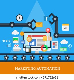 Marketing Automation Vector