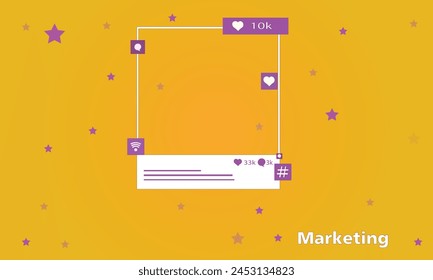 Marketing background vector illustration for use.