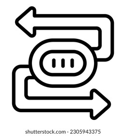 Marketing barter icon outline vector. Money evolution. Card cash