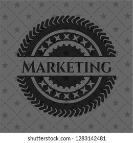 Marketing black emblem. Vintage.