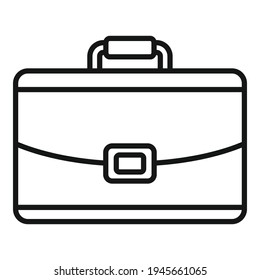 Marketing briefcase icon. Outline Marketing briefcase vector icon for web design isolated on white background