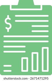 Marketingbudget, einzelne Vektorsymbol-Illustration