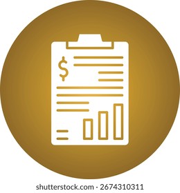 Marketingbudget, einzelne Vektorsymbol-Illustration