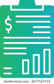 Ilustración de icono de Vector único de presupuesto de marketing