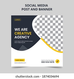 Marketing Business Banner For Social Media Post