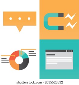 marketing and business chart and content
