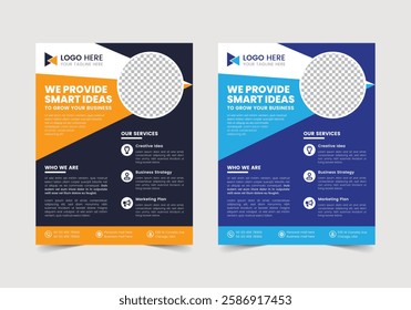 Marketing Business Flyer Template | CMYK | US Letter | Print Ready | 0.125 Bleed