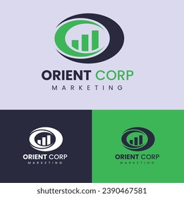 marketing business logo design template 